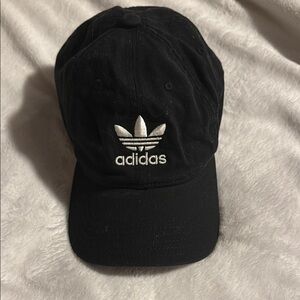 Adidas Classic Black Cap with White Trefoil